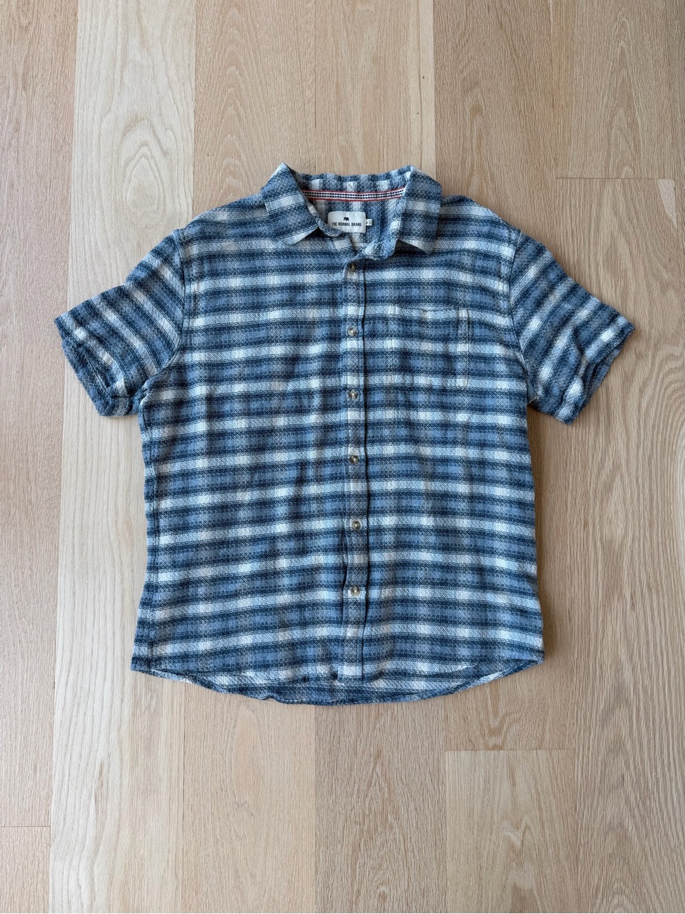 The Normal Brand Freshwater Short-Sleeve Button-Down Shirt XL